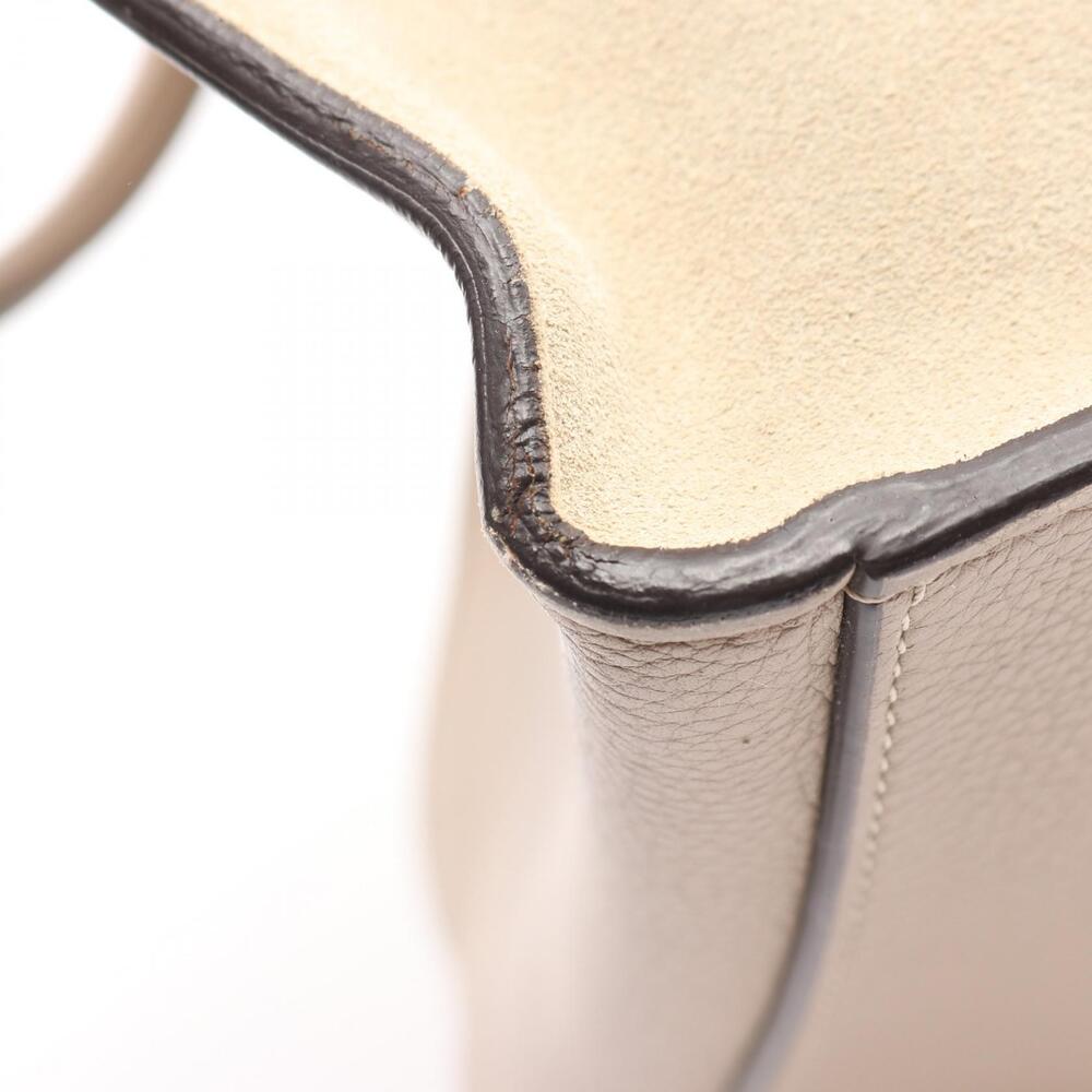 Celine Trapeze Handbag Leather Suede Beige - Picture 11 of 12